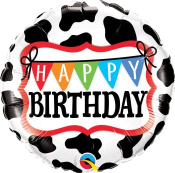 Μπαλόνι Happy Birthday Cow Pattern