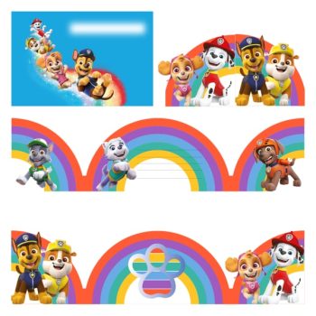 Προσκλήσεις με Φακέλους Paw Patrol - 8 τμχ.