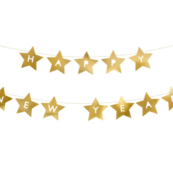 Γιρλάντα με αστέρια - Happy New Year