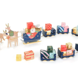 Advent Calendar Έλκηθρο του Άι Βασίλη - 34 τμχ.