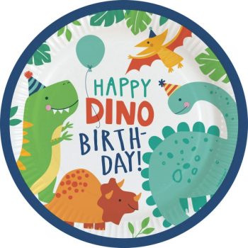 Πιάτα Φαγητού Dino Party - 8 τμχ.