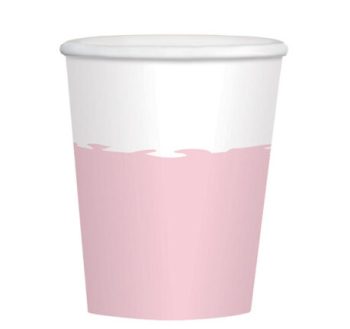 Ποτήρια Ροζ-Άσπρο Waves - 8 τμχχ