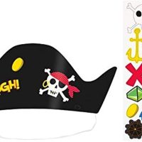 Καπέλα πειρατικά και αυτοκόλλητα - 8 τμχ.