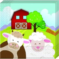 Χαρτοπετσέτες πάρτυ Φάρμα - 20 τμχ