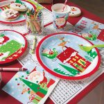 colourful-santa-claus-christmas-round-paper-plates-22cm-pack-of-8-gallery-image