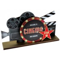 Ξύλινο Επιτραπέζιο Διακοσμητικό Cinema