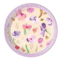 Πιάτα Γλυκού Floral Pastel - 8 τμχ.